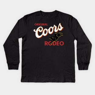 Original Coors Rodeo Cowboy Kids Long Sleeve T-Shirt
